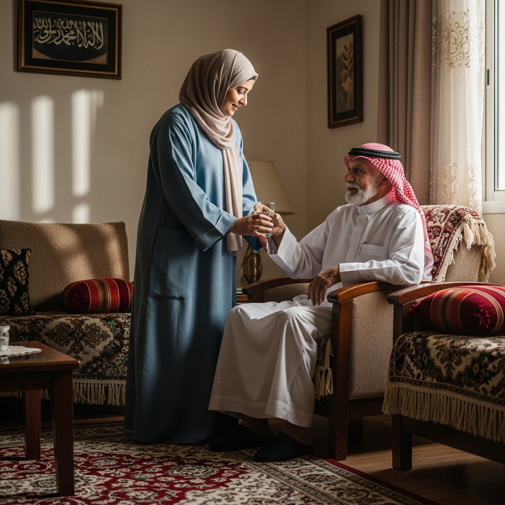 Capstone Homecare Riyadh offering professional home care services including elderly care, certified nurses, 24/7 support, home therapy, babysitting, and assistance with daily activities.