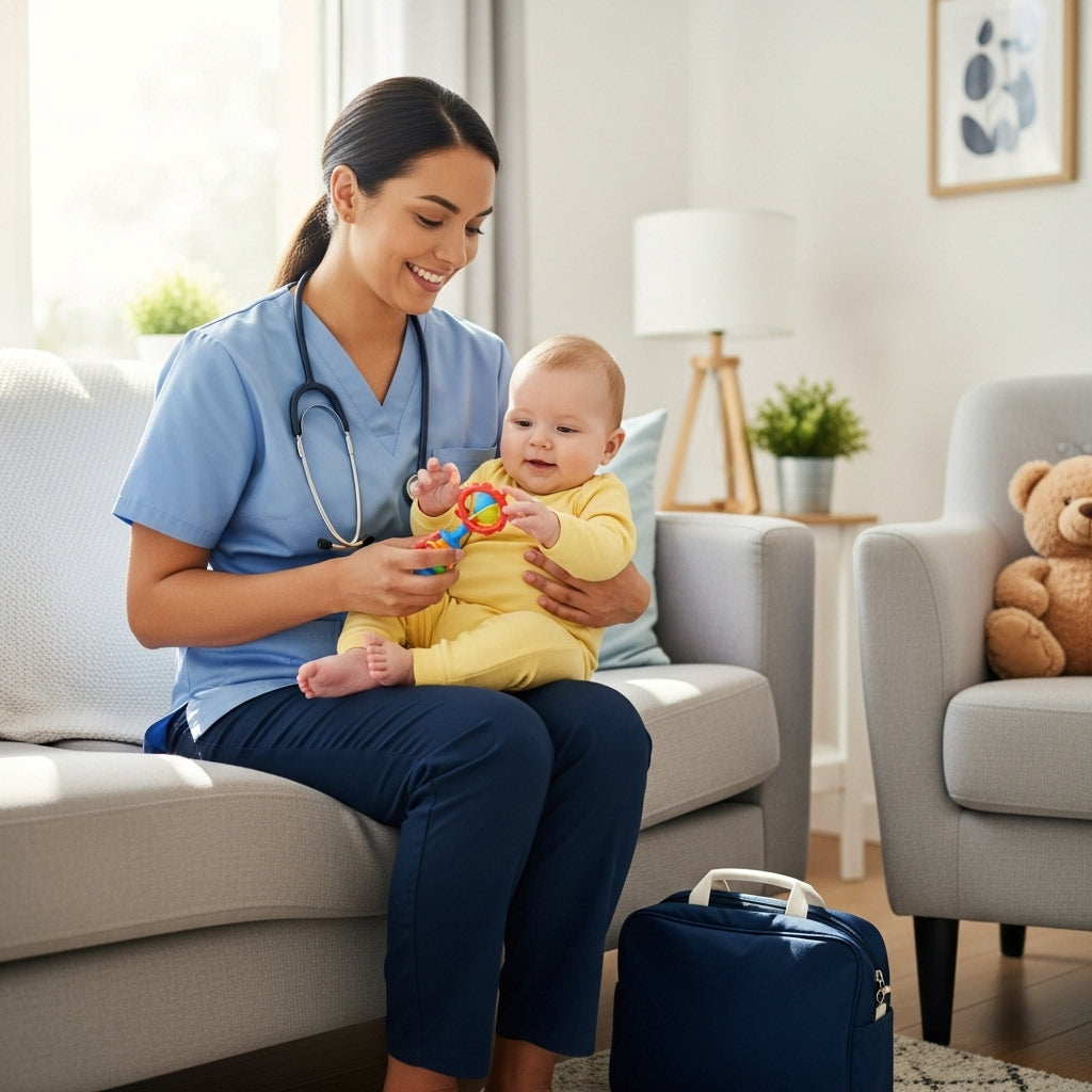 Professional babysitter service in Riyadh providing safe childcare at home - Capstone Homecare