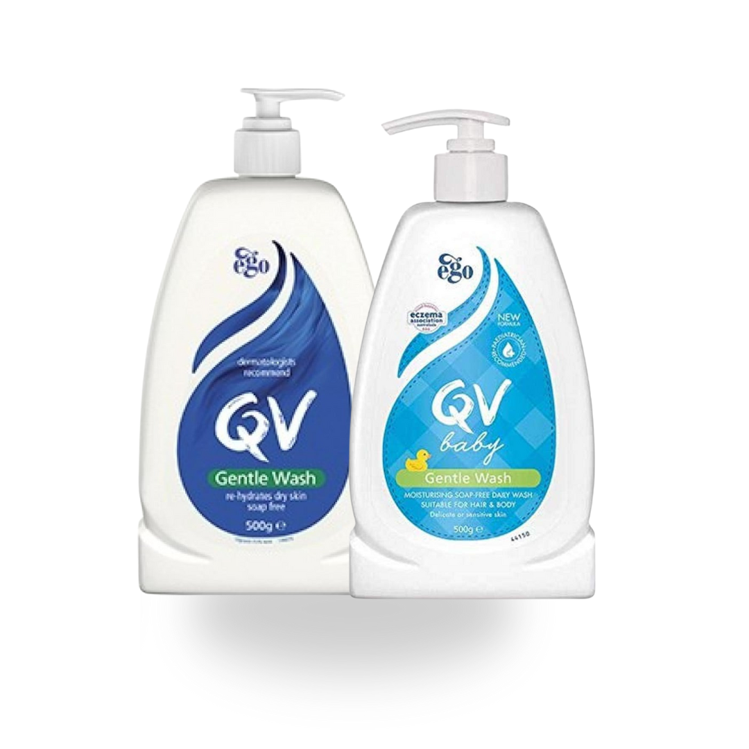 غسول كيو في اللطيف 500 غرام + غسول كيو في اللطيف للأطفال 500 غرام - مجموعة العناية العائلية