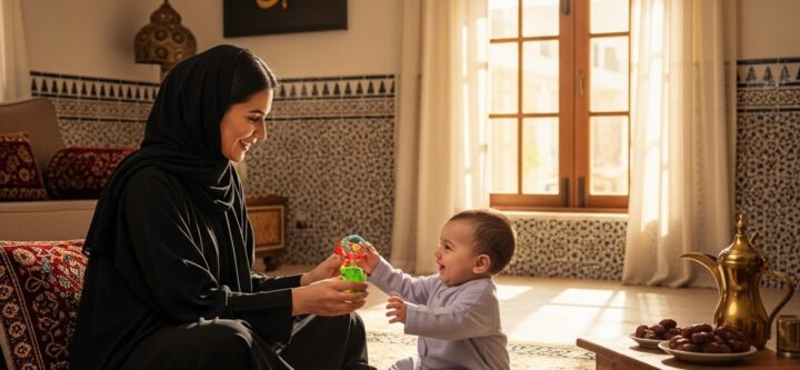 Nurse and doctor taking care of children in Saudi Arabia, providing safe and