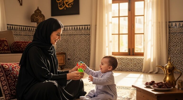 Nurse and doctor taking care of children in Saudi Arabia, providing safe and